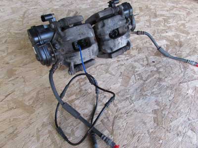 BMW Brake Calipers w/ Parking Brake Actuators EMF, Rear (Left and Right) 34216793047 F10 F12
